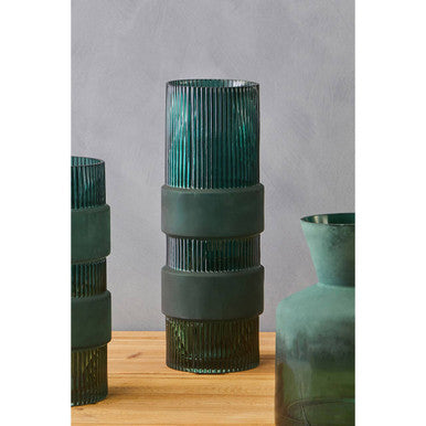 Blume Large Green Glass Vase