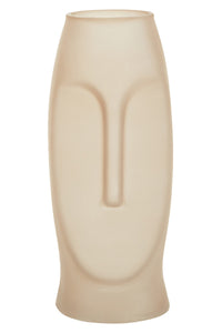 Viso Grey Small Face Design Vase