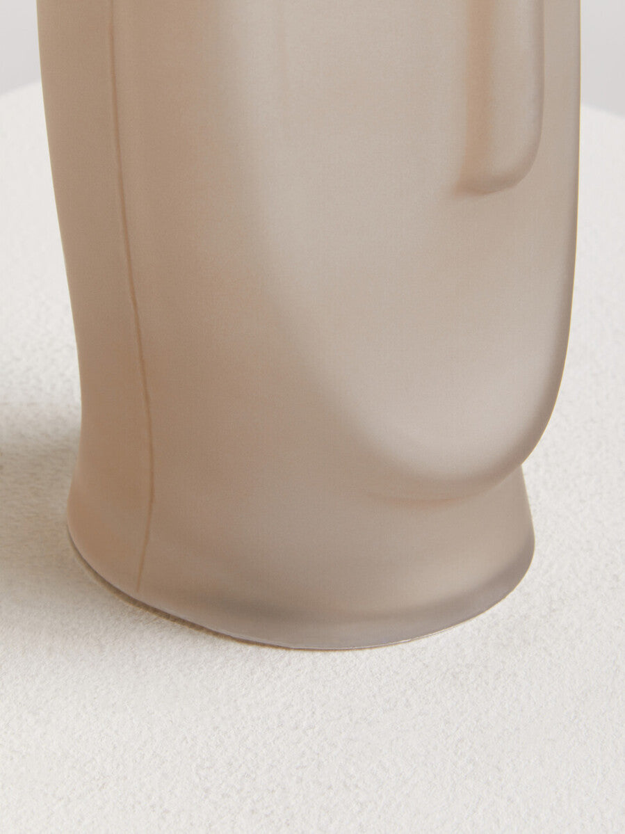 Viso Grey Small Face Design Vase