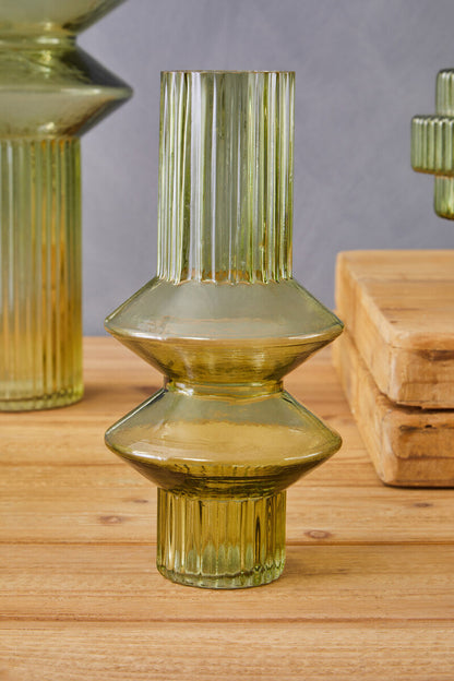 Benka Small Green Glass Vase