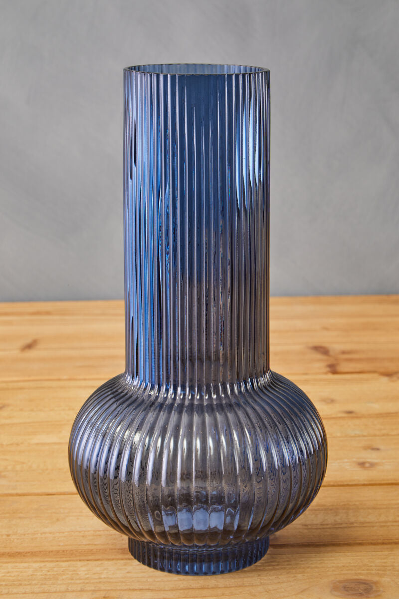 Benka Blue Glass Vase