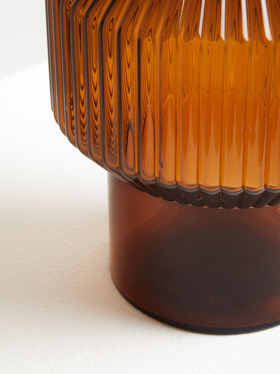 Benka Small Brown Glass Vase