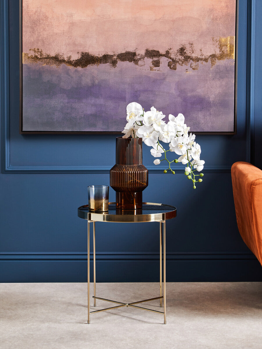 Benka Small Brown Glass Vase