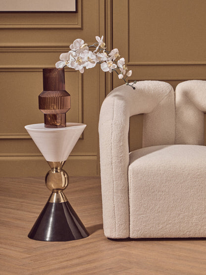 Benka Small Brown Glass Vase