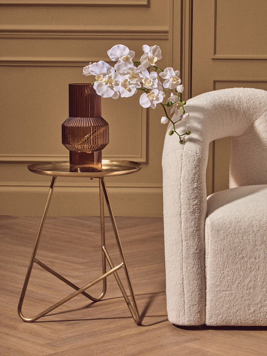 Benka Small Brown Glass Vase