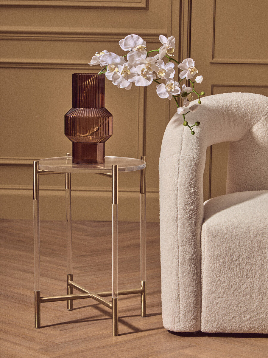 Benka Small Brown Glass Vase