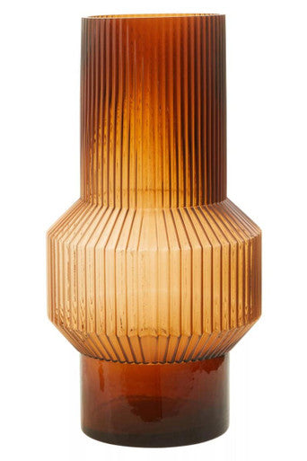 Benka Large Brown Glass Vase
