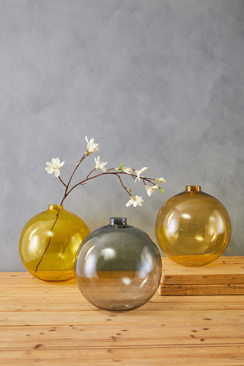 Bree Amber Glass Vase