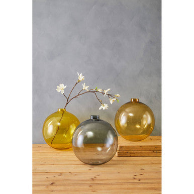 Bree Amber Glass Vase