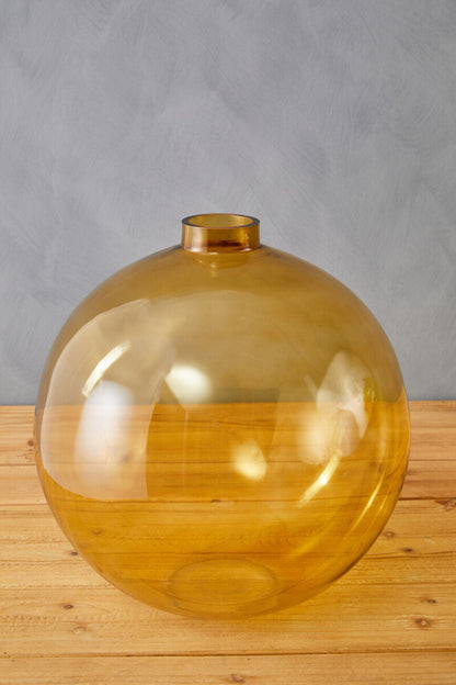 Bree Amber Glass Vase