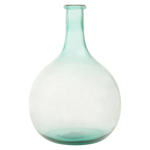 Blue Large Bottle Neck Recycled Glass Vase | Bexley