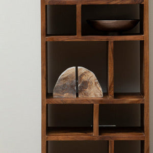 Set of 2 Petrified Wood Bookends | Relic
