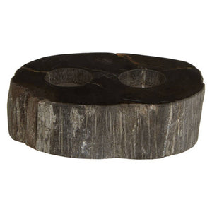 Relic Petrified Wood 2 Tealight Holder