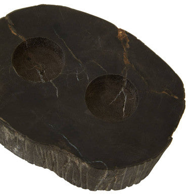 Relic Petrified Wood 2 Tealight Holder