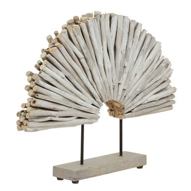 Seraya White Wood Sculpture