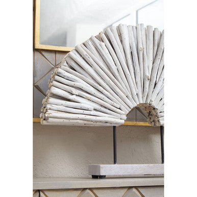 Seraya White Wood Sculpture