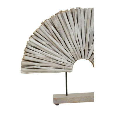 Seraya White Wood Sculpture