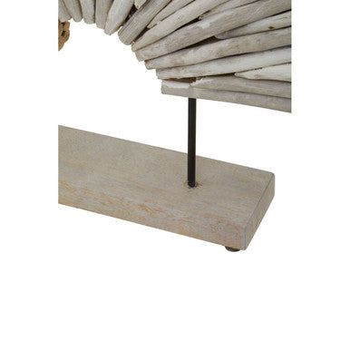 Seraya White Wood Sculpture