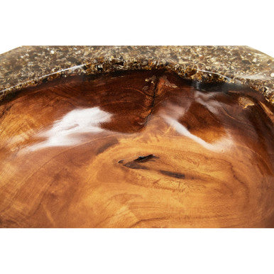 Sakra Teak Wood and Resin Bowl