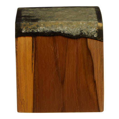 Sakra Teak Wood and Resin Sculpture - Image 3