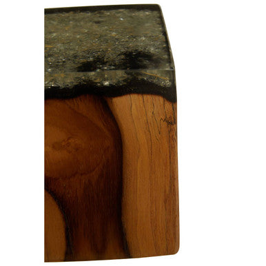 Sakra Teak Wood and Resin Sculpture - Image 4