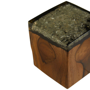 Sakra Teak Wood and Resin Sculpture - Image 7