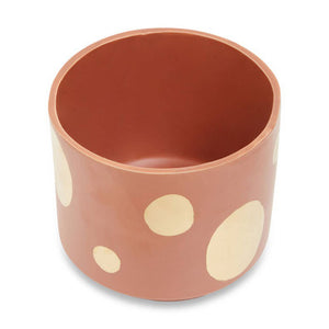 Yuri Large Terracotta Gold Spotted Planter