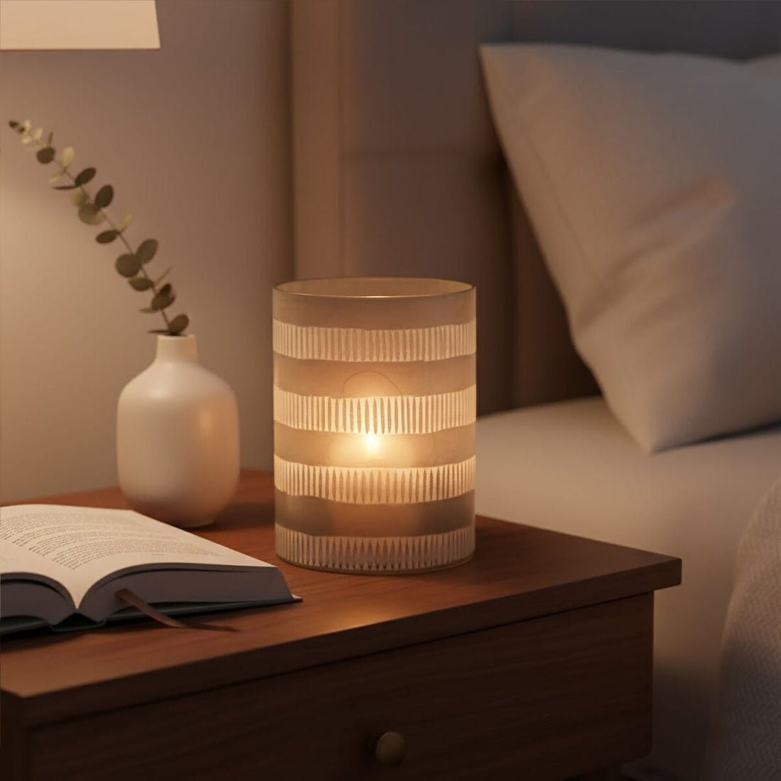 Briella Large Glass Candle Holder