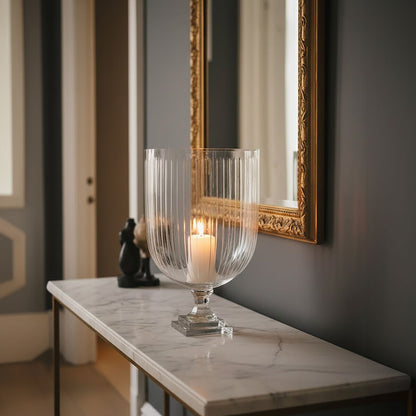 Cortina Large Glass Hurricane Candle Holder - Image 2