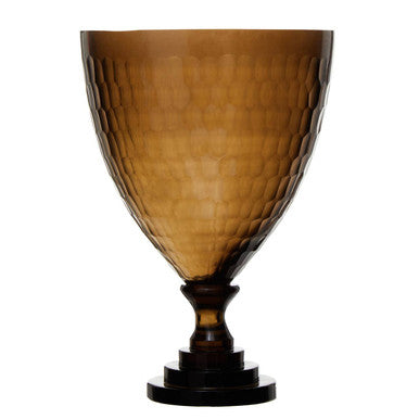 Cortina Small Honeycomb Glass Candle Holder - Image 4
