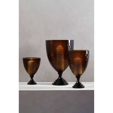 Cortina Small Honeycomb Glass Candle Holder