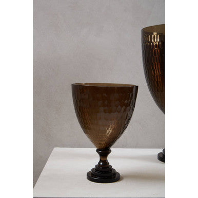 Cortina Small Honeycomb Glass Candle Holder - Image 5