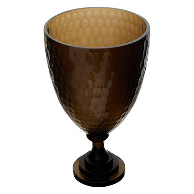 Cortina Medium Honeycomb Glass Candle Holder
