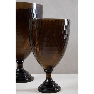 Cortina Medium Honeycomb Glass Candle Holder
