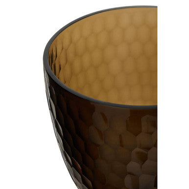 Cortina Medium Honeycomb Glass Candle Holder