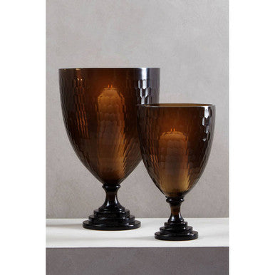 Cortina Large Honeycomb Glass Candle Holder