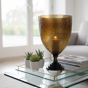 Cortina Large Honeycomb Glass Candle Holder
