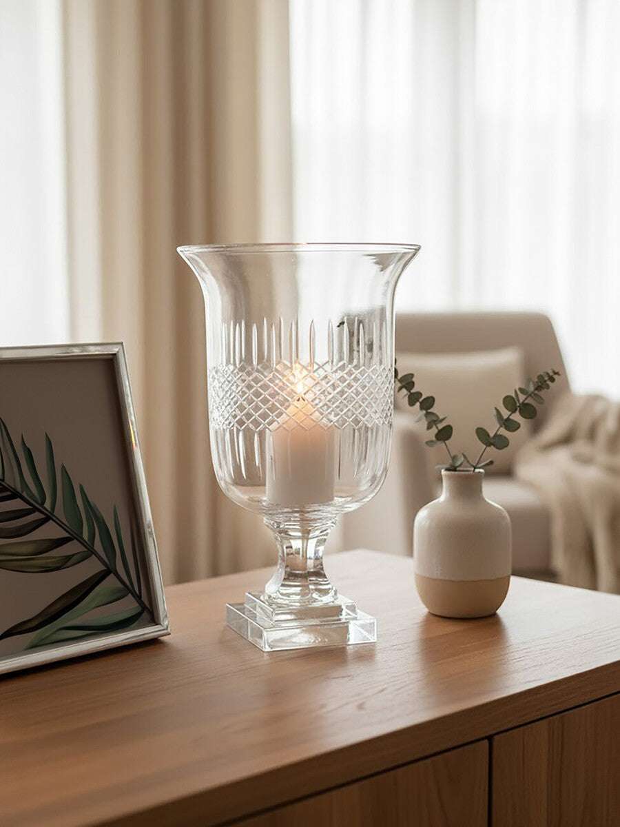 Cortina Small Diamond Cut Candle Holder - Image 7
