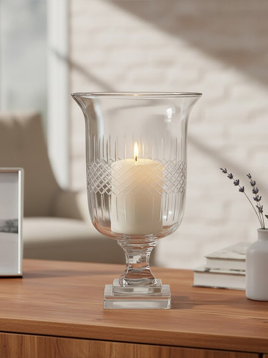 Cortina Small Diamond Cut Candle Holder - Image 8