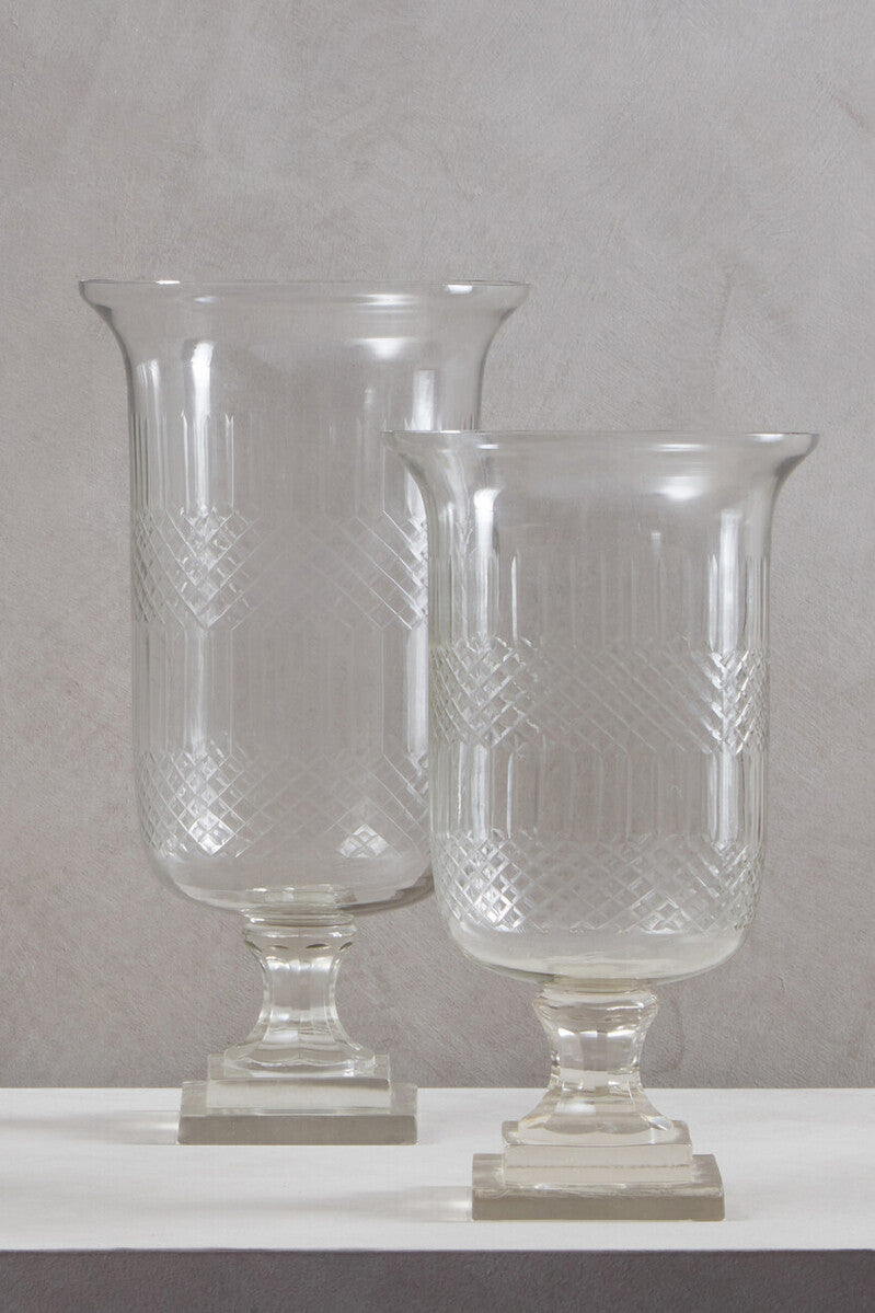 Cortina Medium Diamond Cut Candle Holder