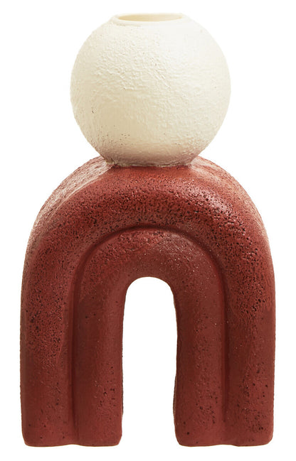 Utica Candle Holder With Red Base