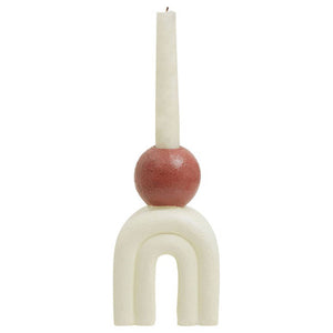 Utica Candle Holder With Cream Base