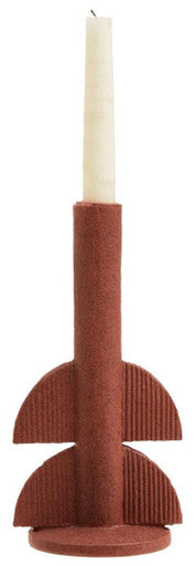 Utica Red Candle Holder