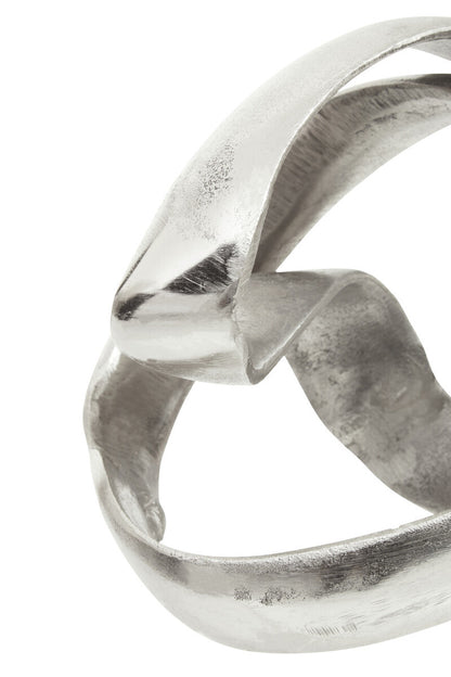Prato Silver Finish Knot Sculpture