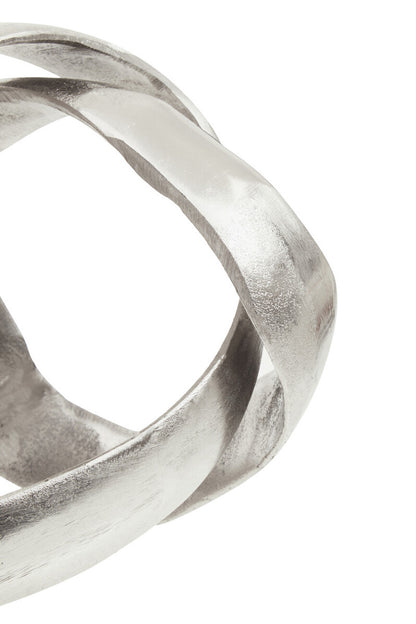 Prato Silver Finish Knot Sculpture