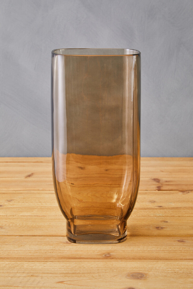 Emer Large Smoked Brown Vase