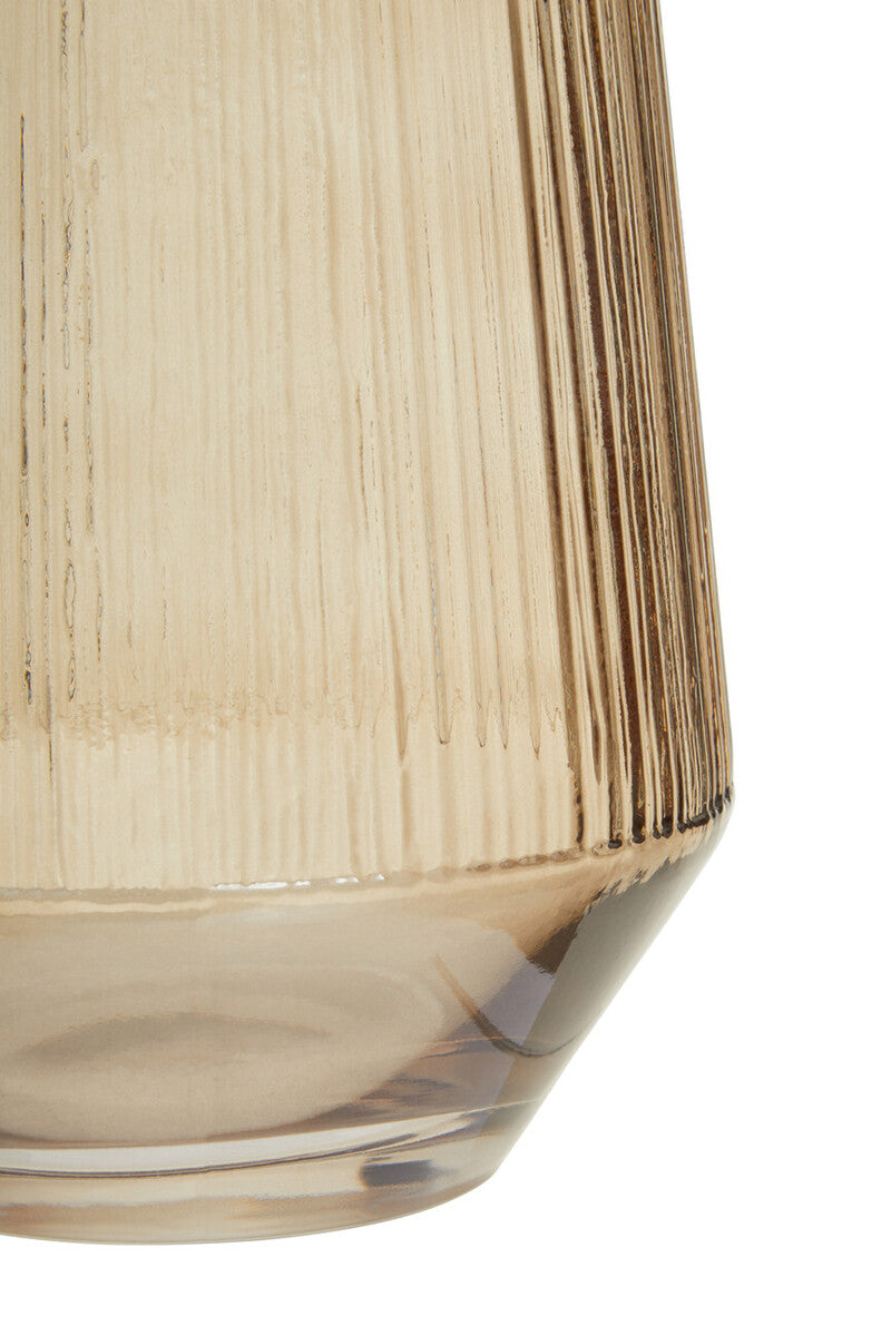 Esma Small Smoked Brown Glass Vase