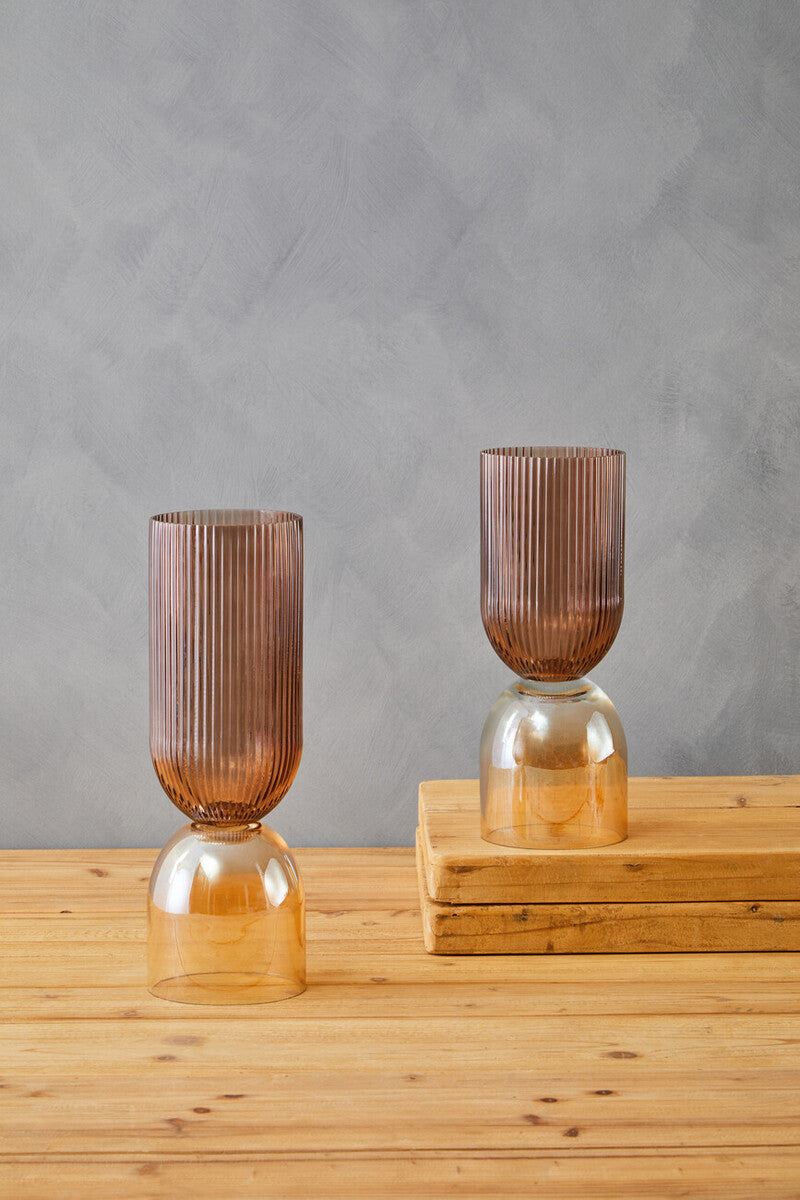 Esma Small Two Tone Glass Vase