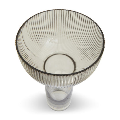 Esma Large Grey Glass Vase