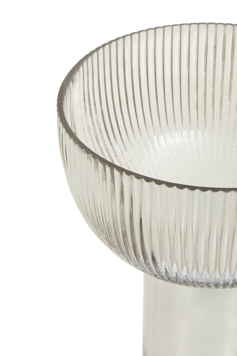 Esma Large Grey Glass Vase